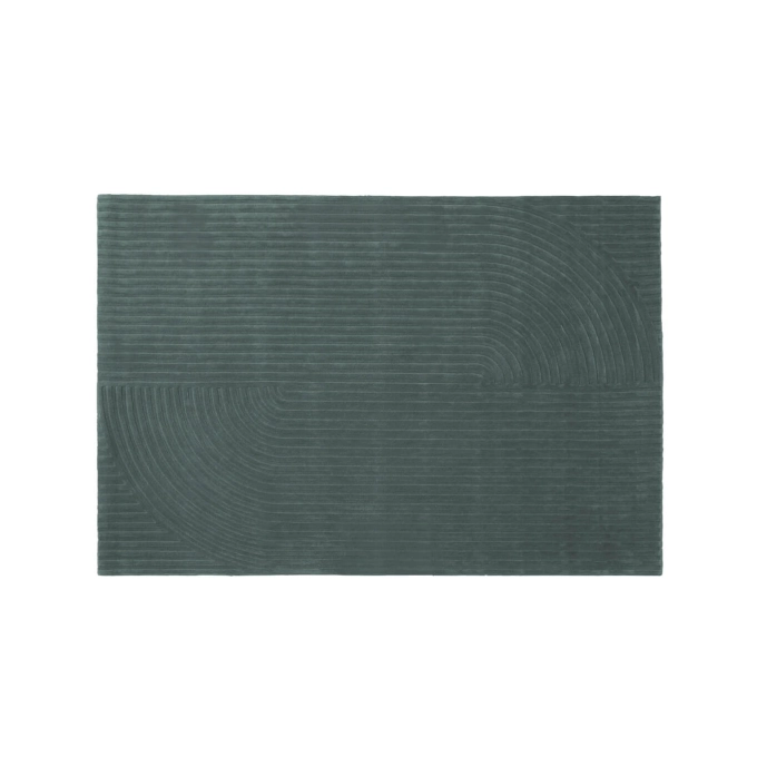 Tapis RELEVO QUATTRO 200x300 Vert foncé MUUTO