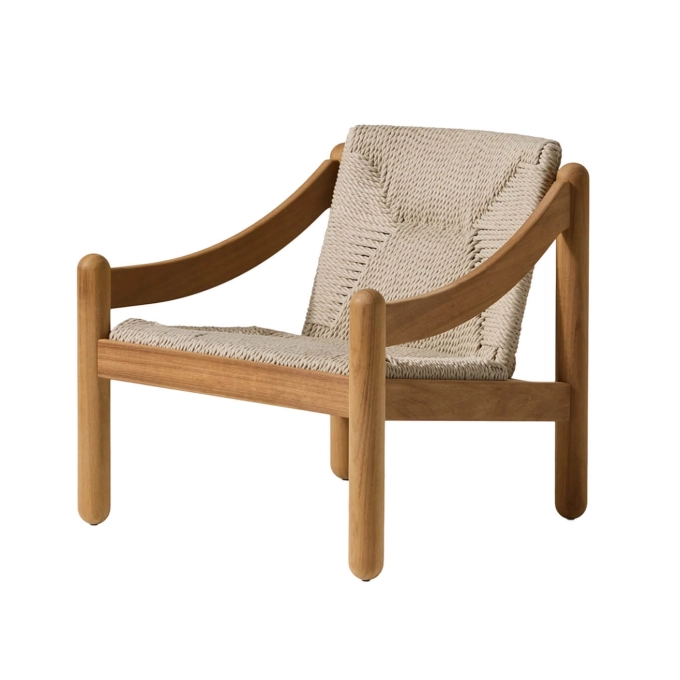 Fauteuil extérieur NOVETRENTA Corde Iroko Naturel CASSINA