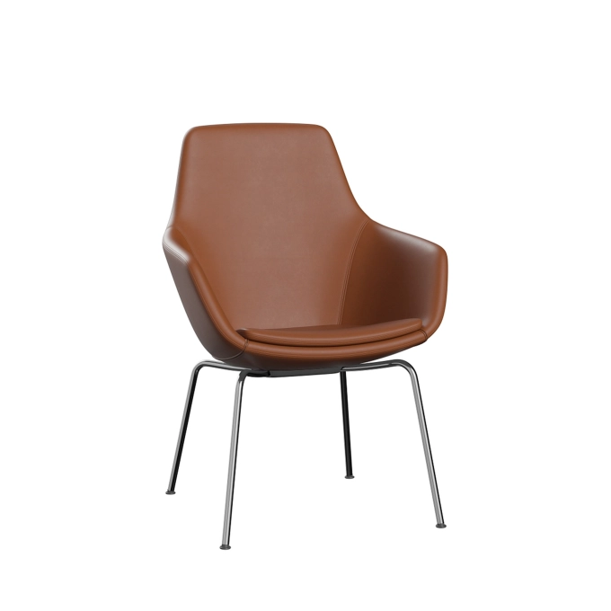 Chaise avec accoudoirs LITTLE GIRAFFE 3201 Essential/Noyer FRITZ HANSEN