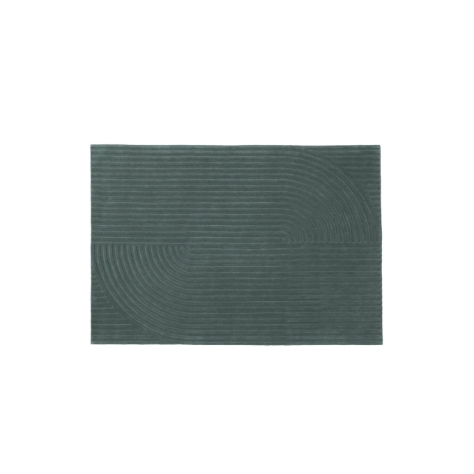 Tapis RELEVO QUATTRO 170x240 Vert foncé MUUTO