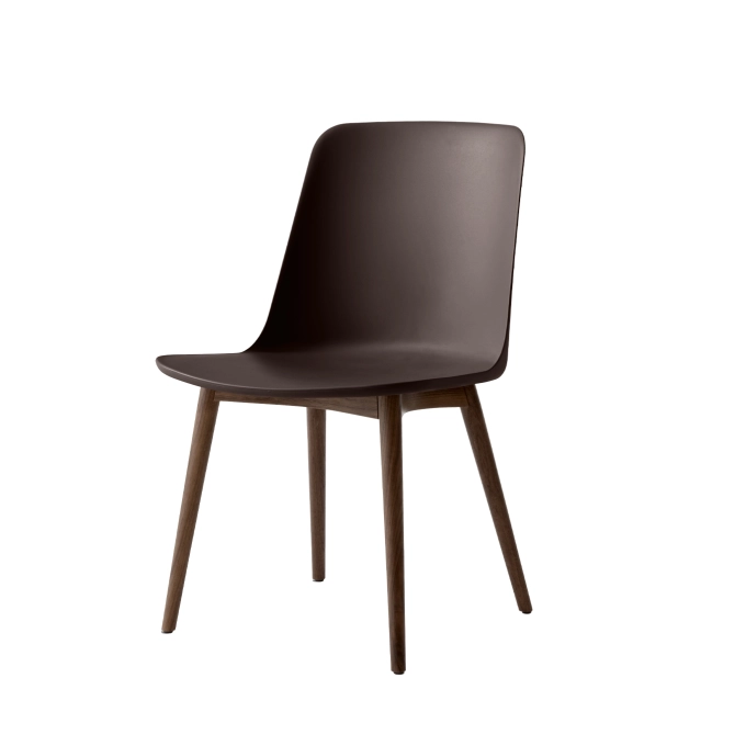 Chaise RELY HW71 Marron Brûlé/Noyer AND TRADITION