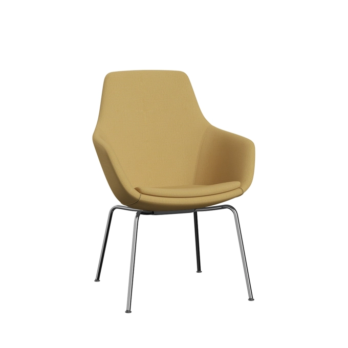 Chaise avec accoudoirs LITTLE GIRAFFE 3201 Christianshavn 1110/Jaune FRITZ HANSEN