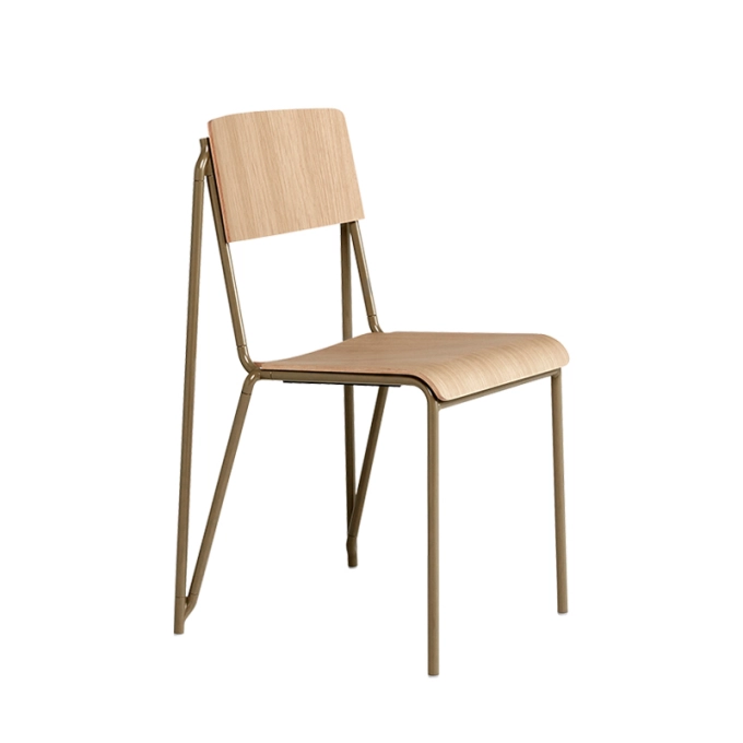 Chaise PETIT STANDARD Chêne/ pieds argile HAY