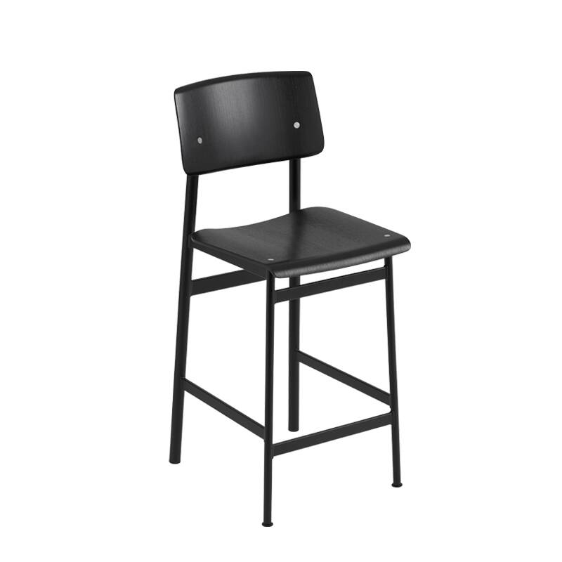 Tabouret haut LOFT COUNTER STOOL H65 Noir MUUTO