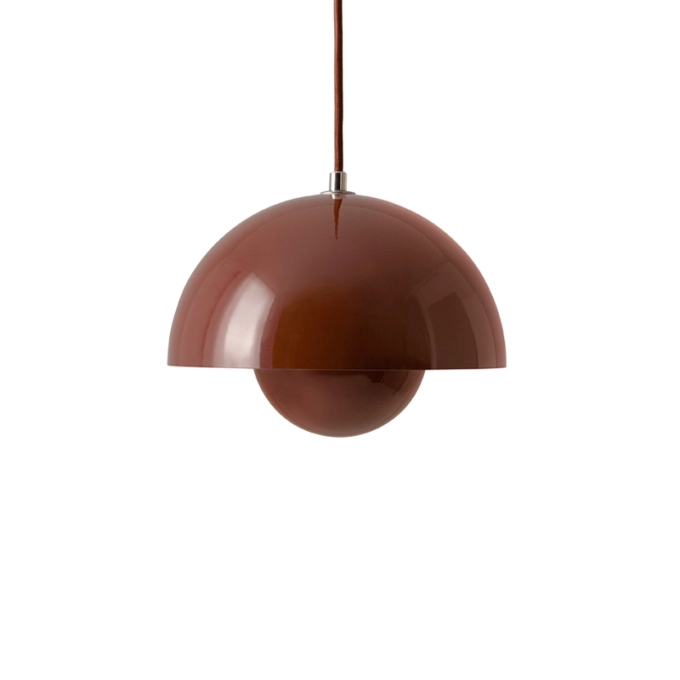 Suspension FLOWERPOT VP1 Marron rouge AND TRADITION