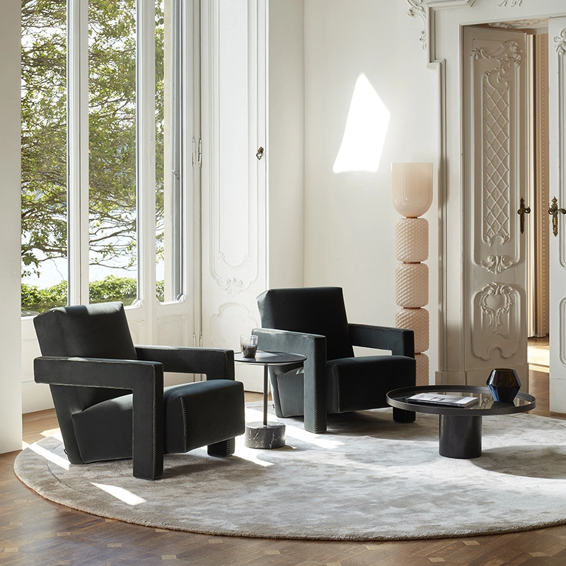 Easy chair 637 UTRECHT fabric Ortigia Cayenne CASSINA | SILVERA