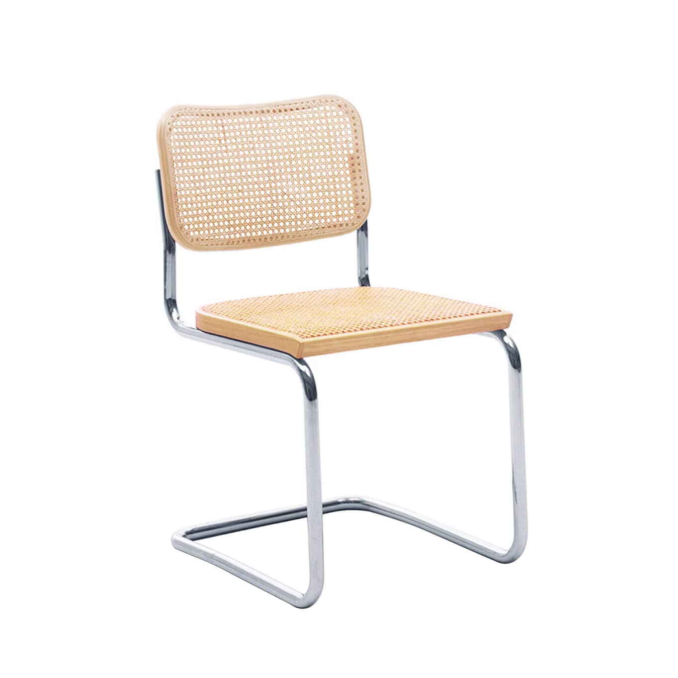 Chaise CESCA De Marcel Breuer – Acier Chromé, Assise Paille – Avec Ou Sans Accoudoirs – Fabriquée En Italie