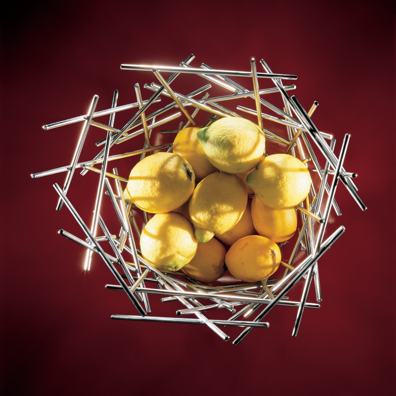 Table Centrepiece BLOW UP Stainless steel citrus basket ALESSI