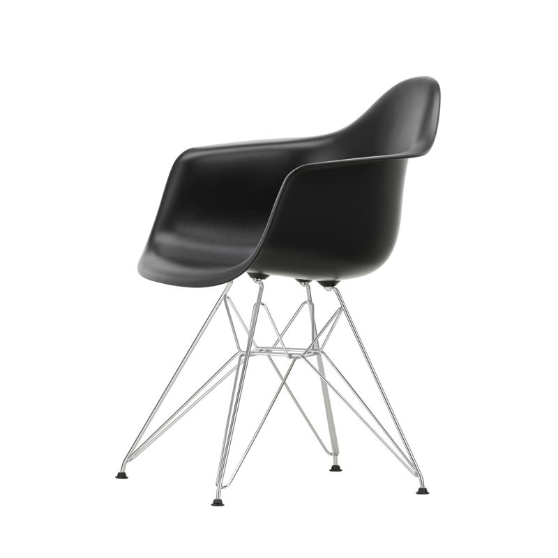 Dining Chair EAMES PLASTIC ARMCHAIR DAR feet Eiffel Tower Black RE
