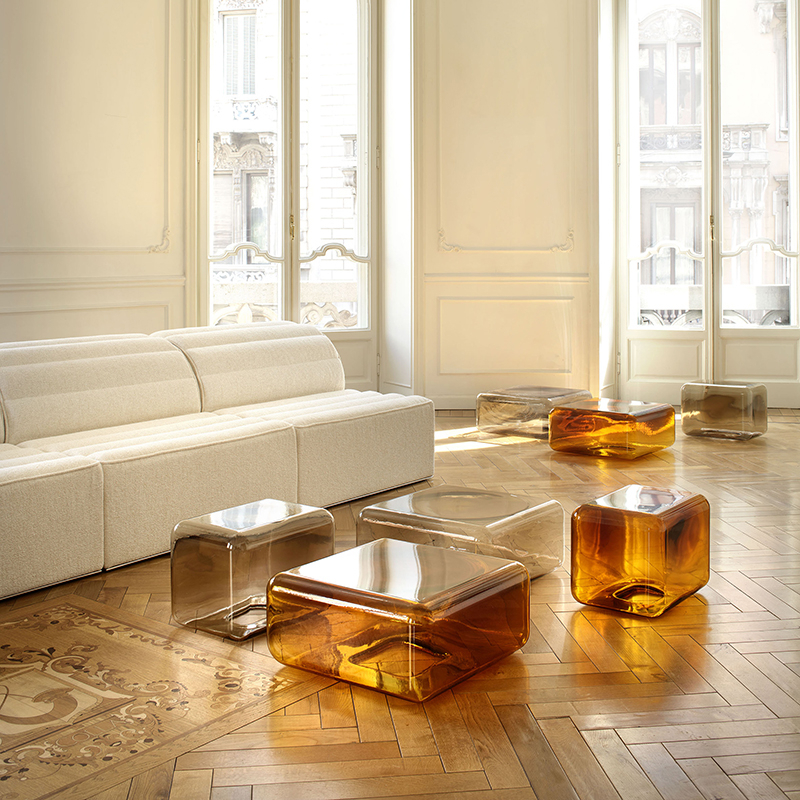 Coffee Table LOKUM 55x55 Smoked grey ACERBIS | SILVERA