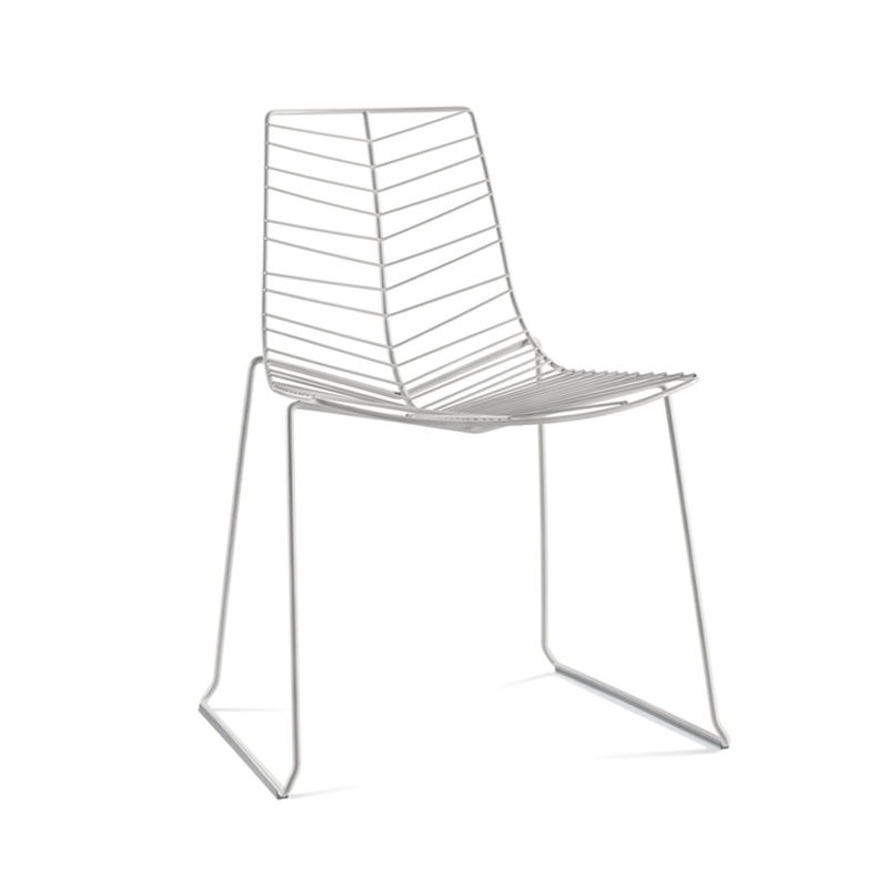 Outdoor Chair and Small Lounge Chair LEAF White ARPER | SILVERA