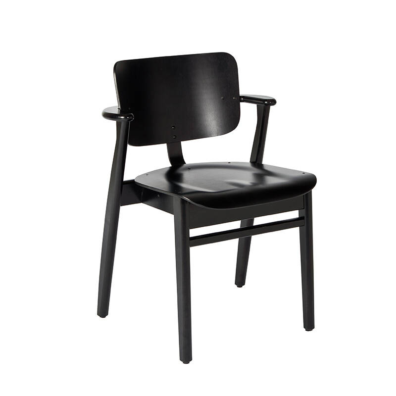 [美品]Artek Domus Chair Black 2 Dining Chair DOMUS Black ARTEK | SILVERA