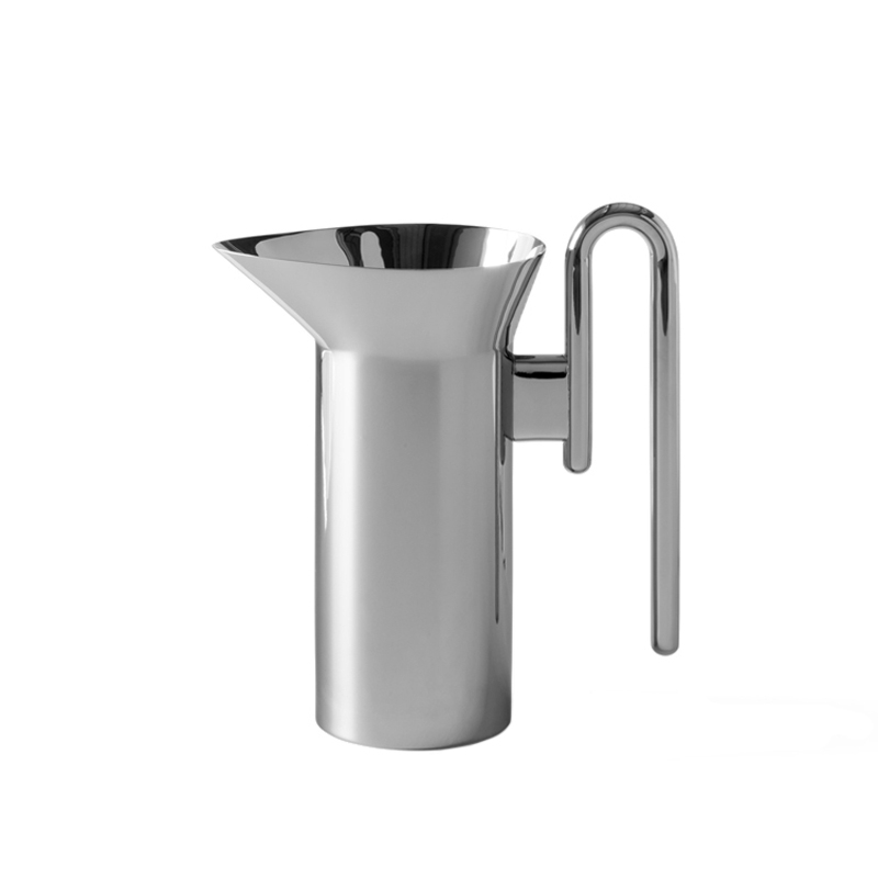Carafe - Italiaans - Métal argenté, Verre