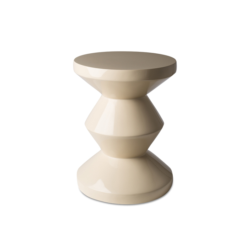 Stool ZIG ZAG Beige POLSPOTTEN | SILVERA