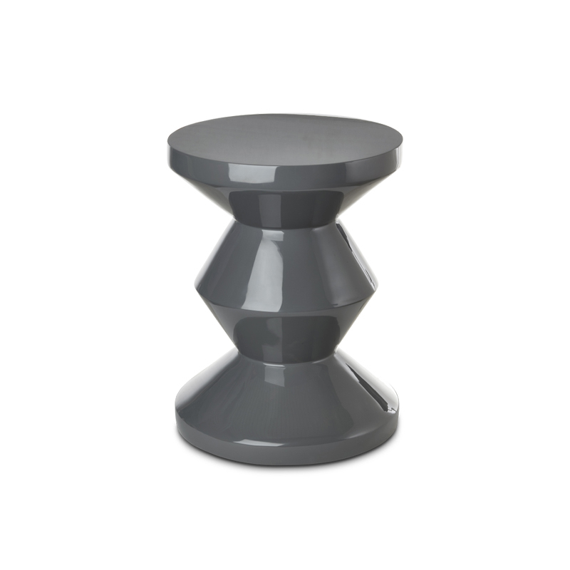 Stool ZIG ZAG Dark grey POLSPOTTEN | SILVERA