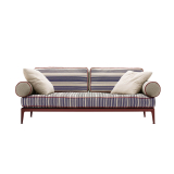 RIBES linear Jacquard Elisir narrow stripes blue/rope