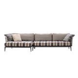 RIBES angular Jacquard Elisir narrow stripes noir/rope