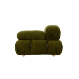 CAMALEONDA linéraire 3 places Chenille Enia Vert Olive