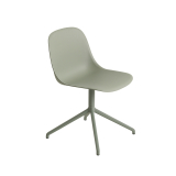 FIBER CHAIR pied central Vert cendré