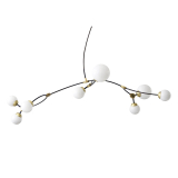 IVY 8 Blanc opalin/ laiton