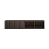 Buffet mural VIPP675 H6 L 240 Chêne foncé