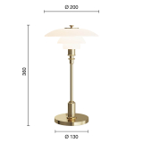 PH 2/1 PORTABLE  Brass metallised