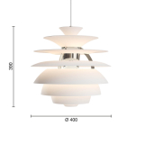 PH SNOWBALL Blanc doux/ chrome