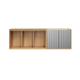 Buffet mural VIPP675 H5 L 150 Chêne clair