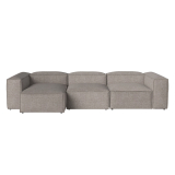 COSIMA Chaise Longue Left 340x120 Tie Sand Melange