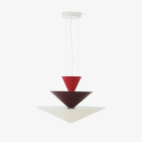 GIO LN15 Vermilion Red, Burgundy & Ecru White