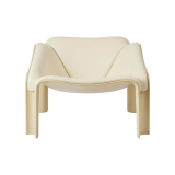 F300 Cuir Smooth Crème / Vert Pastel
