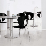 GLOBUS Black Lacquered Ash / Chrome