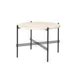 TS COFFEE Ø 55 Travertin blanc neutre