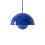 FLOWERPOT VP7 Cobalt Blue & Twilight Blue Pattern