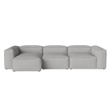 COSIMA Chaise Longue Left 340x120 Paza Grey