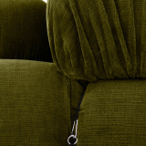 CAMALEONDA linéraire 3 places Chenille Enia Vert Olive