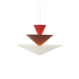 GIO LN15 Vermilion Red, Burgundy & Ecru White