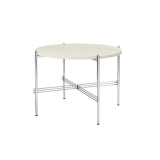 TS COFFEE Ø 55 Travertin blanc neutre
