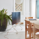 Étagère pour support TV PIPE Chrome