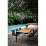 Chaise CLICK avec accoudoirs Noir