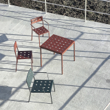 BALCONY table 75x76 Iron red