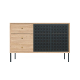 Buffet GABIN haut Chêne/ Gris ardoise