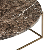 CIRCLE Marbre marron/ laiton