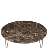 CIRCLE Marbre marron/ laiton