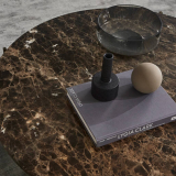 CIRCLE Marbre marron/ laiton