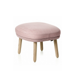 Repose-pieds RO pieds bois Rose clair    Steelcut 605  Canvas 614