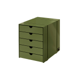 Boite USM INOS 5 tiroirs Vert olive