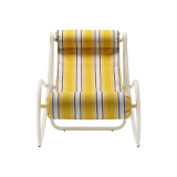Fauteuil LOCUS SOLUS 1964 Rayures jaunes Como