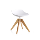 FLOW STOOL H 44 Blanc