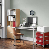 USM HALLER L125 étroite Stratifié gris perle